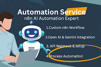build n8n automation, ai workflow and api integration