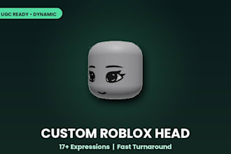 create a custom roblox dynamic head with facial rigging