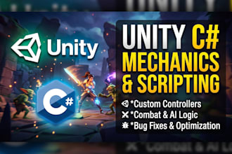 implement custom c gameplay mechanics and controls in unity