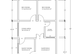 draw your 2d house plan in autocad