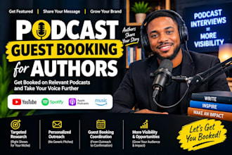 book you on relevant podcasts for visibility authority and growth
