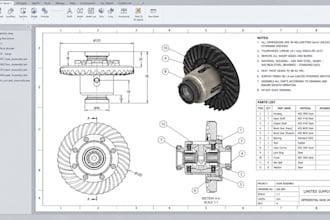 design 3d mechanical parts, machine components, and engineering cad models