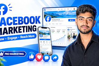 promote and grow your facebook page following fast organic