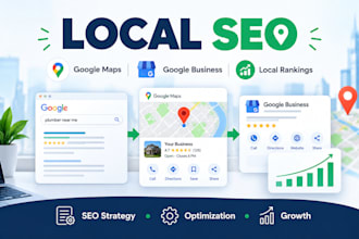 do local SEO to rank your business on google maps and local search