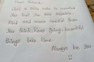 write anything with my handwriting