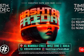 create attractive party and social media posters
