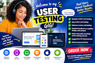 qa review and test ios app, website review, and android app user experience