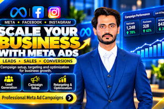 setup facebook ads campaign, meta ads manager, instagram ads, and shopify ads