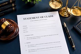 draft a professional statement of claim for your civil lawsuit