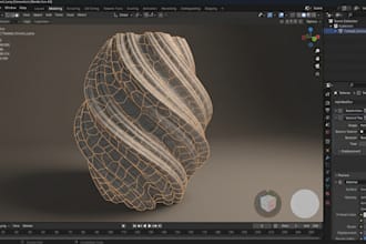 design a 3d hanging and table lamps and make a voronoi pattern from 3d file