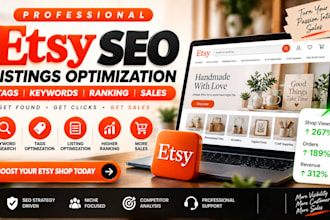 etsy SEO etsy listings optimization etsy tags keywords etsy shop ranking sales