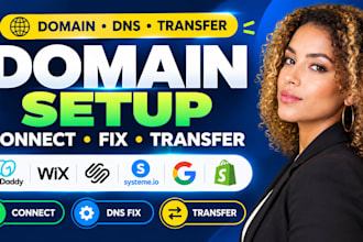 connect domain, fix domain, transfer domain redirect domain