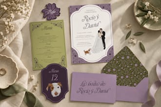 design custom wedding stationery