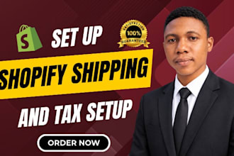 setup shopify shipping and tax shopify virtual assistant shipping and tax setup