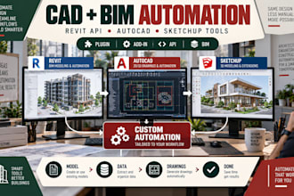 develop custom revit API plugin autocad addin sketchup tools and bim automation