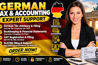 handle german tax, bookkeeping, vat and elster filing