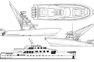 draw line art vector of your boat, yacht, and ship or  any art