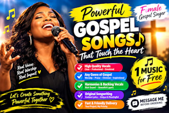 be your professional female gospel singer, worship vocalist and songwriter