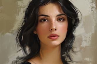 do an oil painting, digital oil painting