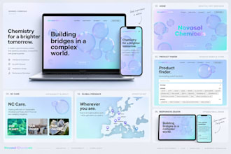 develop a modern interactive and responsive website