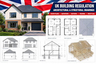 do uk building regulation structural drawings plans and engineering calculation