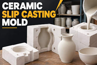design ceramic slip casting molds plaster molds and pottery molds