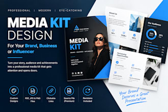 design a modern media kit for your brand, business or influencer