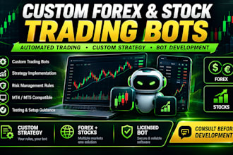build custom forex and stock trading bots for automated trading