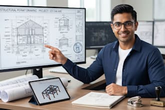 review sign and stamp structural and mep drawings for permit approval