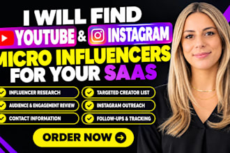 youtube micro influencer research instagram influencer outreach for your saas