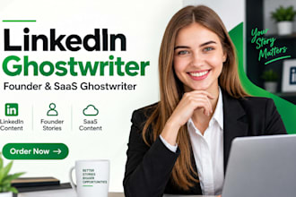 be your linkedin ghostwriter founder ghostwriter saas ghostwriter