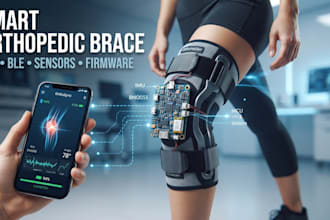 design smart orthopedic brace with sensors imu ble and embedded firemware