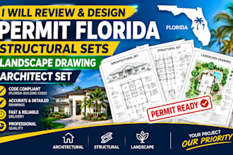 review and design permit florida structural sets landscape drawing architect set