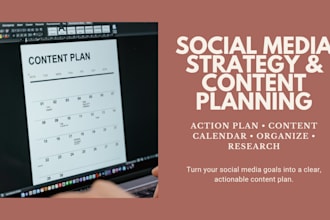 create a social media strategy and content plan