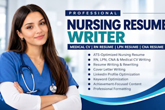 write nursing resume medical cv rn resume lpn resume cna resume ats resume