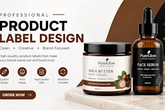 product labei design, supplement label, product label, bottle label