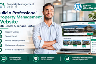 build professional property management website  rental portal and tenant portal