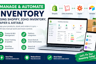 manage and automate inventory using shopify zoho inventory zapier and airtable