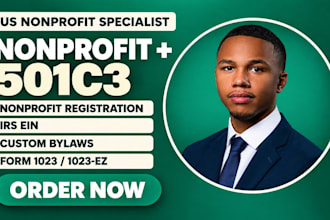 register your nonprofit, obtain ein, prepare bylaws and file 501c3
