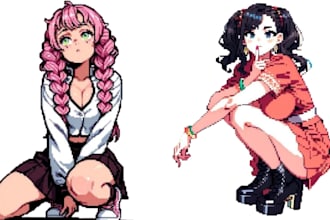 create pixel art character sprite animation 2d pixel art game asset sprite sheet