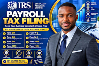 prepare, file, and amend irs form 941, 940, w2, w3, and 1099 payroll tax forms