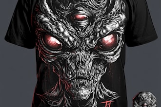 alien t shirt design horror t shirt design fantasy t shirt