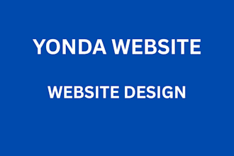 design, redesign, and customise a yonda website