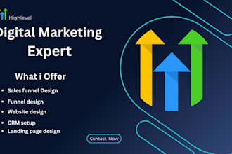 build gohighlevel CRM, funnels and automation workflows