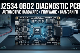 design j2534 obd2 automotive pcb diagnostic hardware firmware