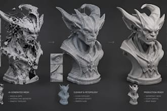 3d model repair, ai 3d model, mesh repair, stl repair, 3d printing