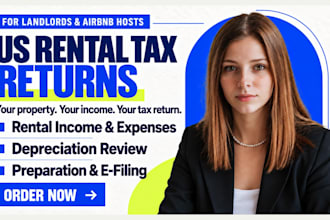 prepare rental income tax returns for landlords and airbnb hosts with deductions