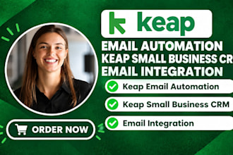 setup keap email automation keap small business CRM email integration
