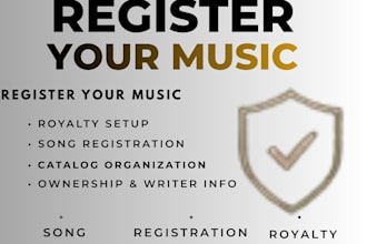 register your songs for music royalties