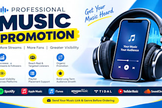 itunes music promotion spotify music promotion  tidal music apple music youtube
